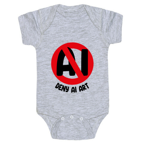 Deny AI Art Baby One-Piece