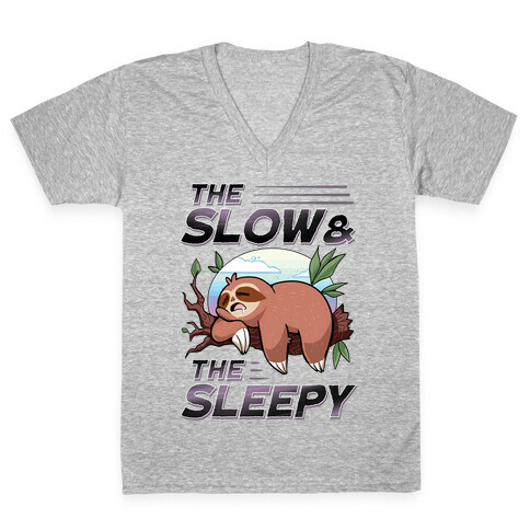 The Slow And The Sleepy V-Neck Tee Shirt