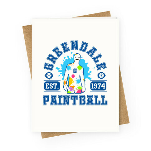 Greendale Community College Paintball Greeting Card