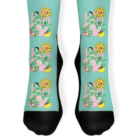 Trippy Sunflower Shower Sock