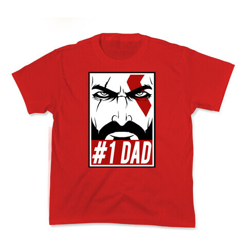 #1 Dad: Kratos Kids T-Shirt