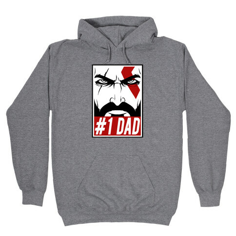 #1 Dad: Kratos Hooded Sweatshirt