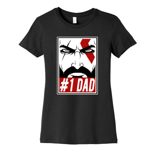 #1 Dad: Kratos Womens T-Shirt