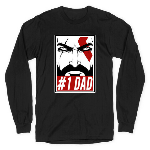 #1 Dad: Kratos Long Sleeve T-Shirt