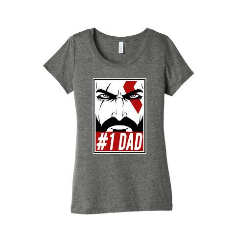 #1 Dad: Kratos Womens T-Shirt