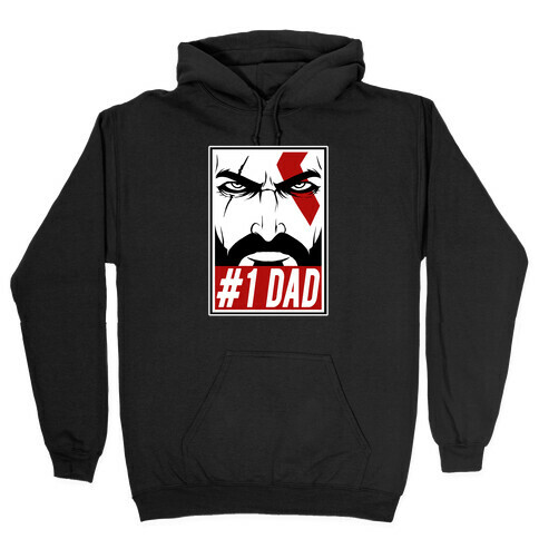 #1 Dad: Kratos Hooded Sweatshirt