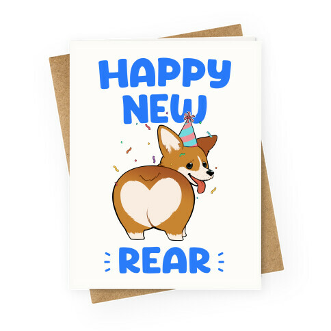 Happy New Rear Greeting Card