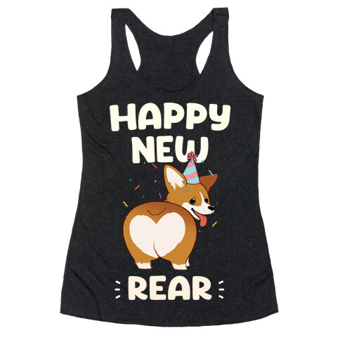 Happy New Rear Racerback Tank Top