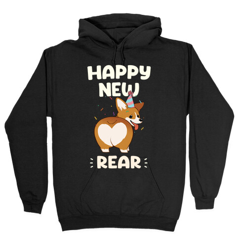 Happy New Rear Hooded Sweatshirt