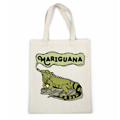 Mariguana Marijuana Iguana Casual Tote