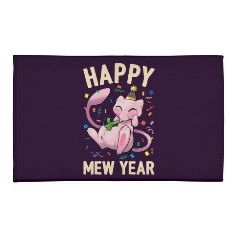 Happy Mew Year Welcome Mat