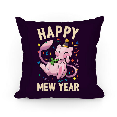 Happy Mew Year Pillow