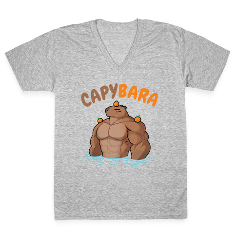 CapyBARA V-Neck Tee Shirt