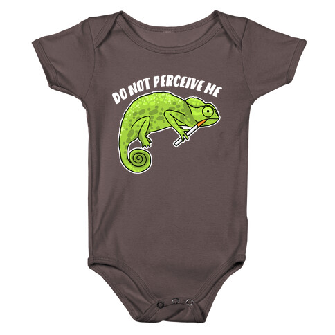 Do Not Perceive Me Chameleon Baby One-Piece
