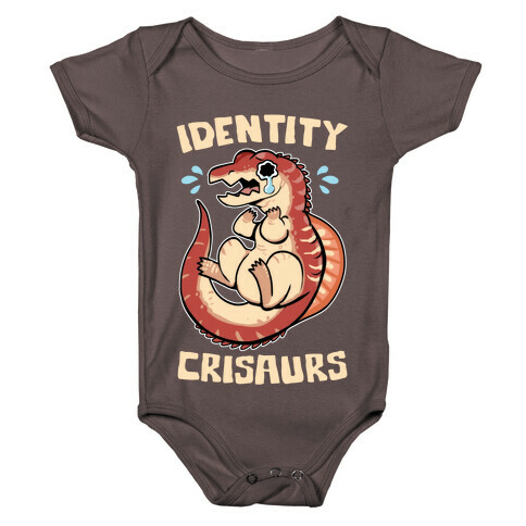 Identity Crisaurs Baby One-Piece
