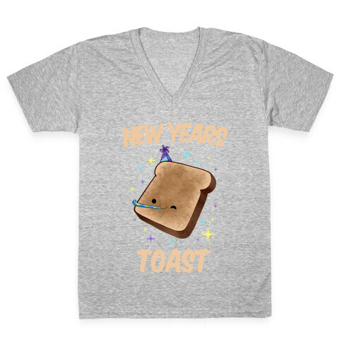 New Years Toast V-Neck Tee Shirt