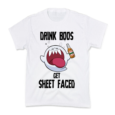 Drink Boos, Get Sheet Faced Kids T-Shirt