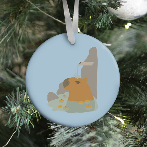 Capybara Hot Spring Ornament