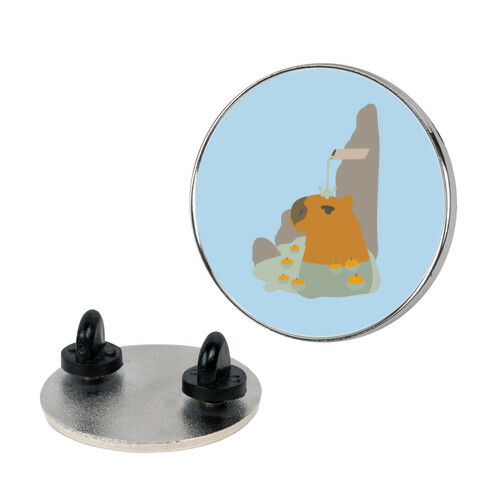 Capybara Hot Spring Pin