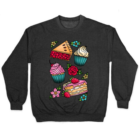 Traditional Tattoo Style Desserts Pullover