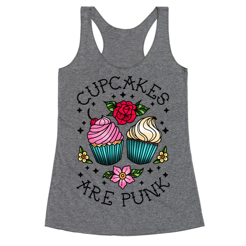 Cupcakes Are Punk Racerback Tank Top