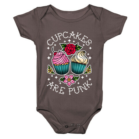 Cupcakes Are Punk Baby One-Piece