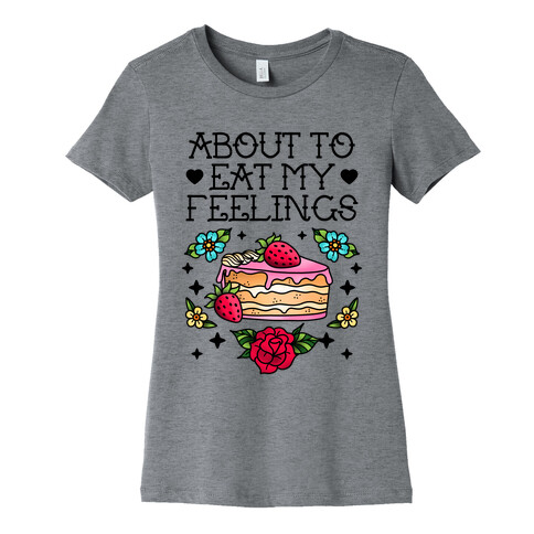 About to Eat My Feelings Womens T-Shirt