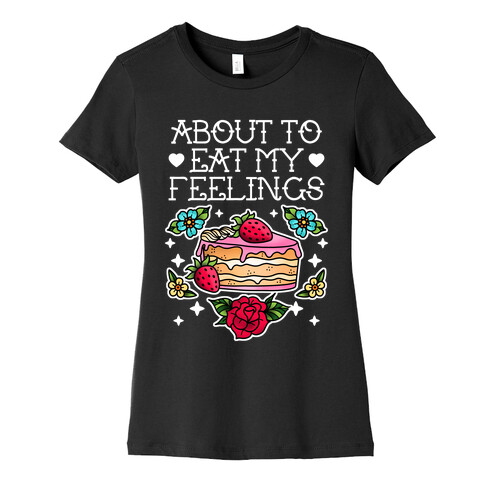 About to Eat My Feelings Womens T-Shirt