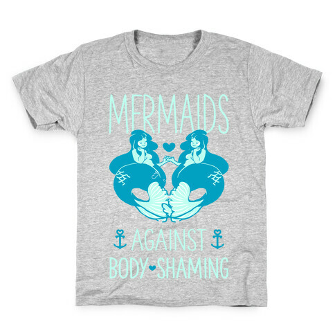 Mermaids Against Body Shaming Kids T-Shirt