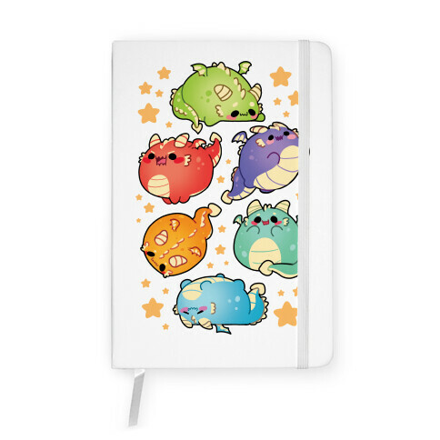 Kawaii Dragons Pattern Notebook