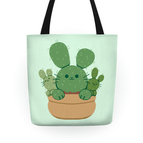 Bunny Ear Cactus Tote