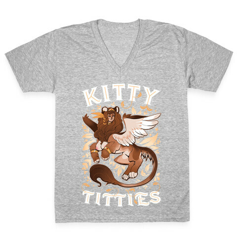 Kitty Titties V-Neck Tee Shirt