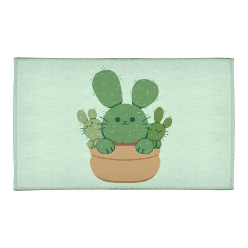 Bunny Ear Cactus Welcome Mat