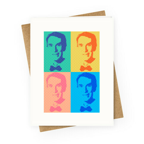 Pop Art Bill Nye Greeting Card