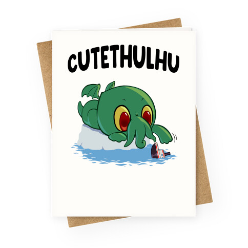 Cutethulhu Greeting Card