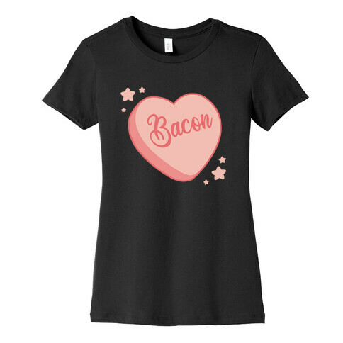 Bacon Candy Heart Womens T-Shirt