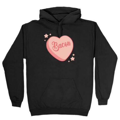 Bacon Candy Heart Hooded Sweatshirt