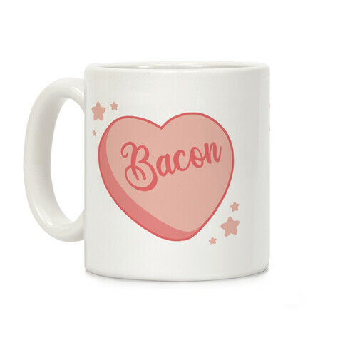 Bacon Candy Heart Coffee Mug