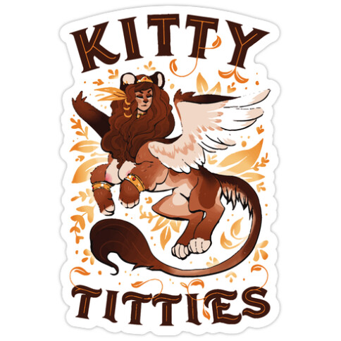 Kitty Titties Die Cut Sticker