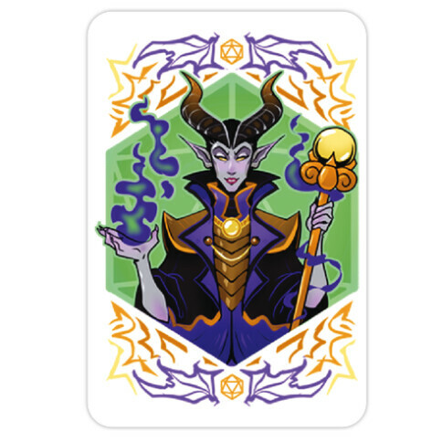 DND princesses: Tiefling Maleficent Die Cut Sticker