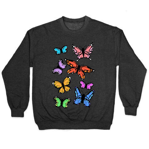 Hidden Penis Butterflies Pattern Pullover