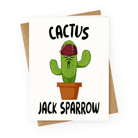 Cactus Jack Sparrow Greeting Card