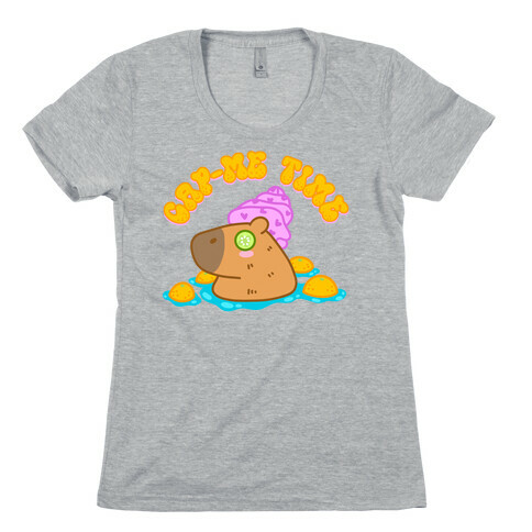 Cap-Me Time Capybara Womens T-Shirt