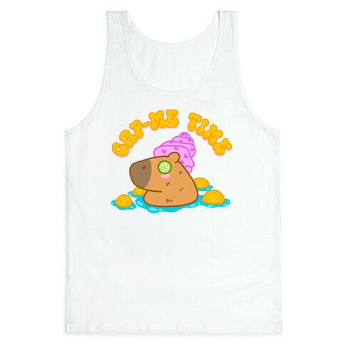 Cap-Me Time Capybara Tank Top