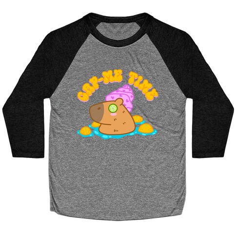 Cap-Me Time Capybara Baseball Tee