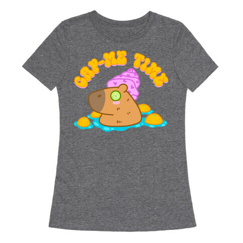 Cap-Me Time Capybara Womens T-Shirt