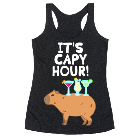 It's Capy Hour! Racerback Tank Top