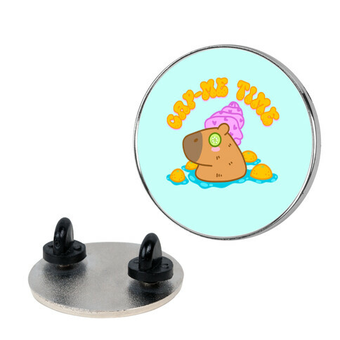 Cap-Me Time Capybara Pin