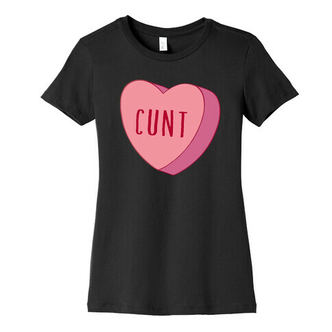 C*** Candy Heart  Womens T-Shirt