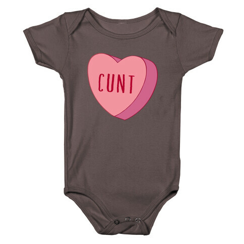 C*** Candy Heart  Baby One-Piece